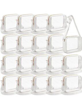 Clear Crossbody Bags Set of 5/10/20 - Stylish, Versatile & Perfect for Events